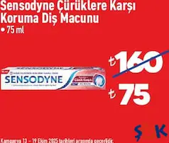 SENSODYNE ÇÜRÜKLERE KARŞI KORUMA DİŞ MACUNU 75 ML